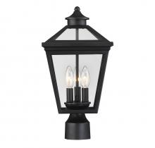 Savoy House 5-147-BK - Ellijay 3-light Outdoor Post Lantern In Black