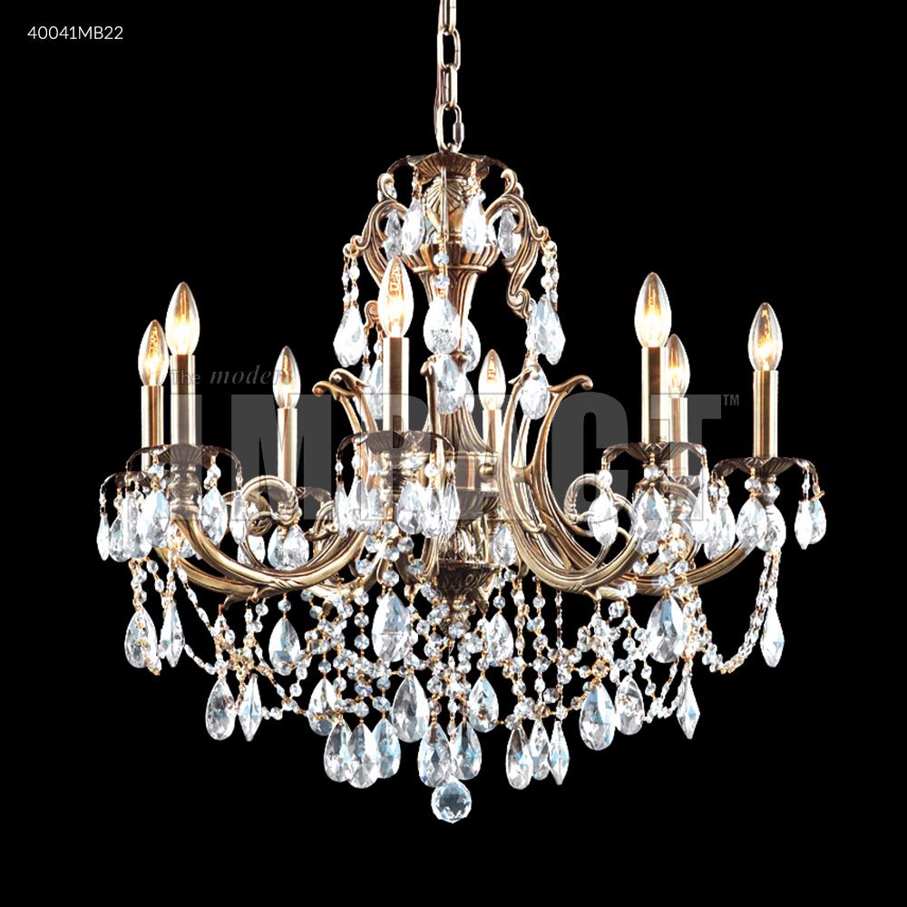 Monaco Cast Brass 8 Light Chandelier