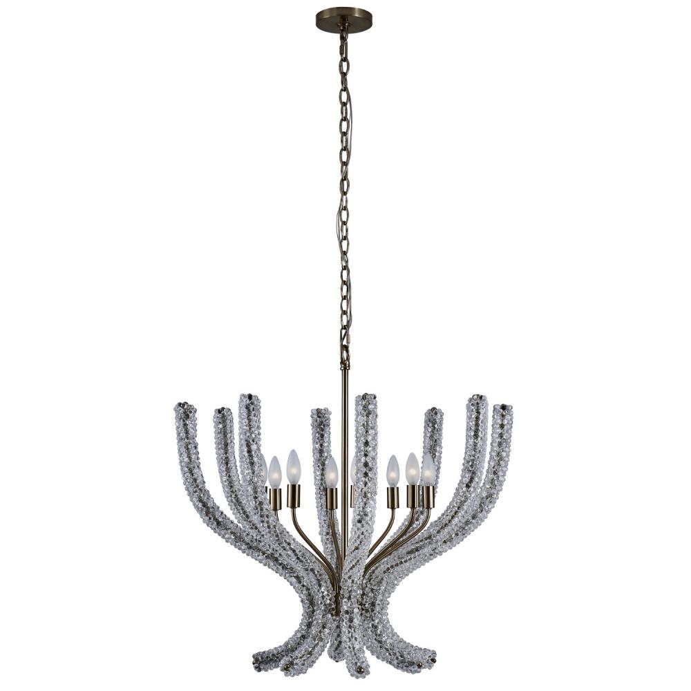 CORAL 30 IN CLEAR CHANDELIER
