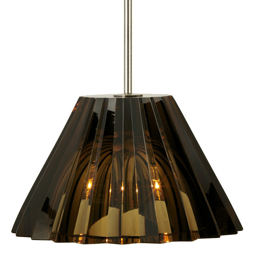 Pendant Ridge Crystal Cognac Bronze LED G4 JC 2W 110lm Monopoint