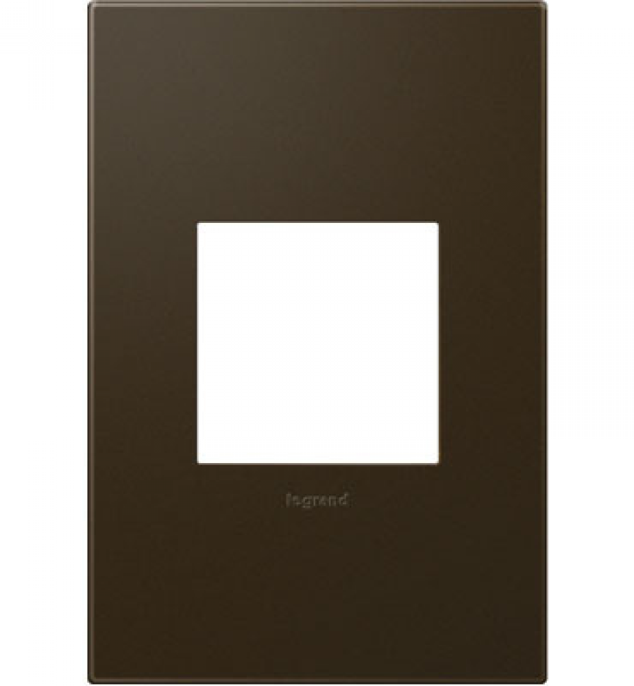 adorne Bronze One-Gang Screwless Wall Plate with Microban