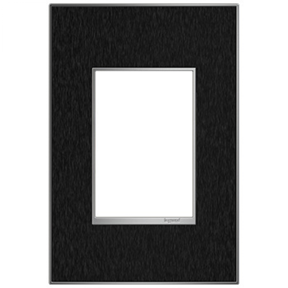 adorne Black Stainless One-Gang-Plus Screwless Wall Plate