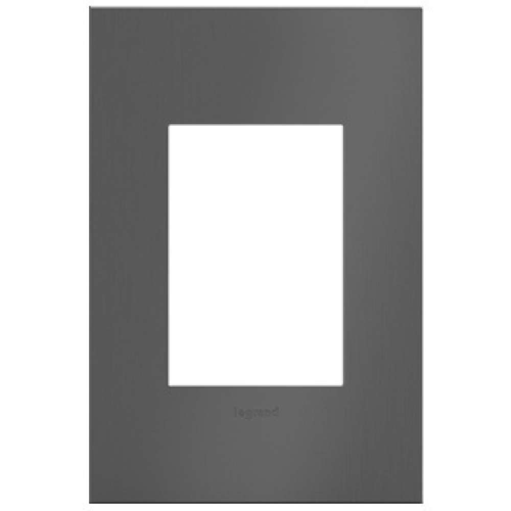 adorne Brushed Black Nickel One-Gang-Plus Wall Plate