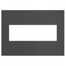 Legrand AWC3GBBN4 - adorne Brushed Black Nickel Three-Gang Screwless Wall Plate