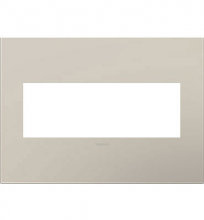 Legrand AWP3GGG4 - adorne® Greige Three-Gang Screwless Wall Plate