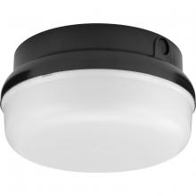 Progress P550114-031-30 - Hard Nox Collection Black  9" Round Flush Mount Light