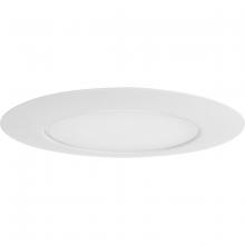 Progress P806004-028 - 6" Satin White Recessed Lensed Shower Trim with Glass Diffuser for 6" Housing (P806N series)