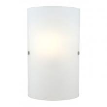 Eglo 20131A - Troy 3 Collection 7.1 in. W x 11.8 in. H 1-Light Matte Nickel Wall Sconce with Froste