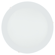 Eglo 202156A - 1 LT Integrated LED Ceiling Light w/ White Finish & White Glass Shade