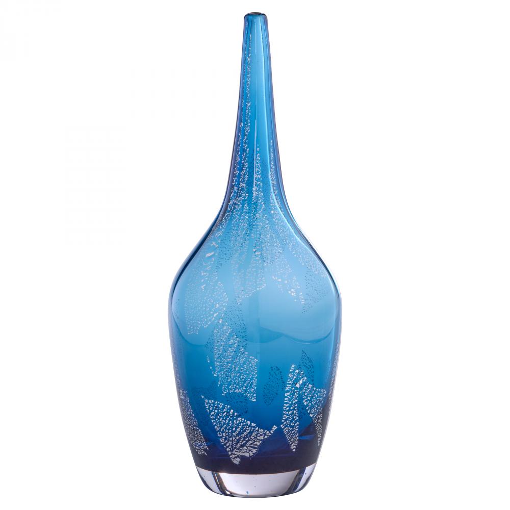 Vero  Vase | Blue | Metallic - Small