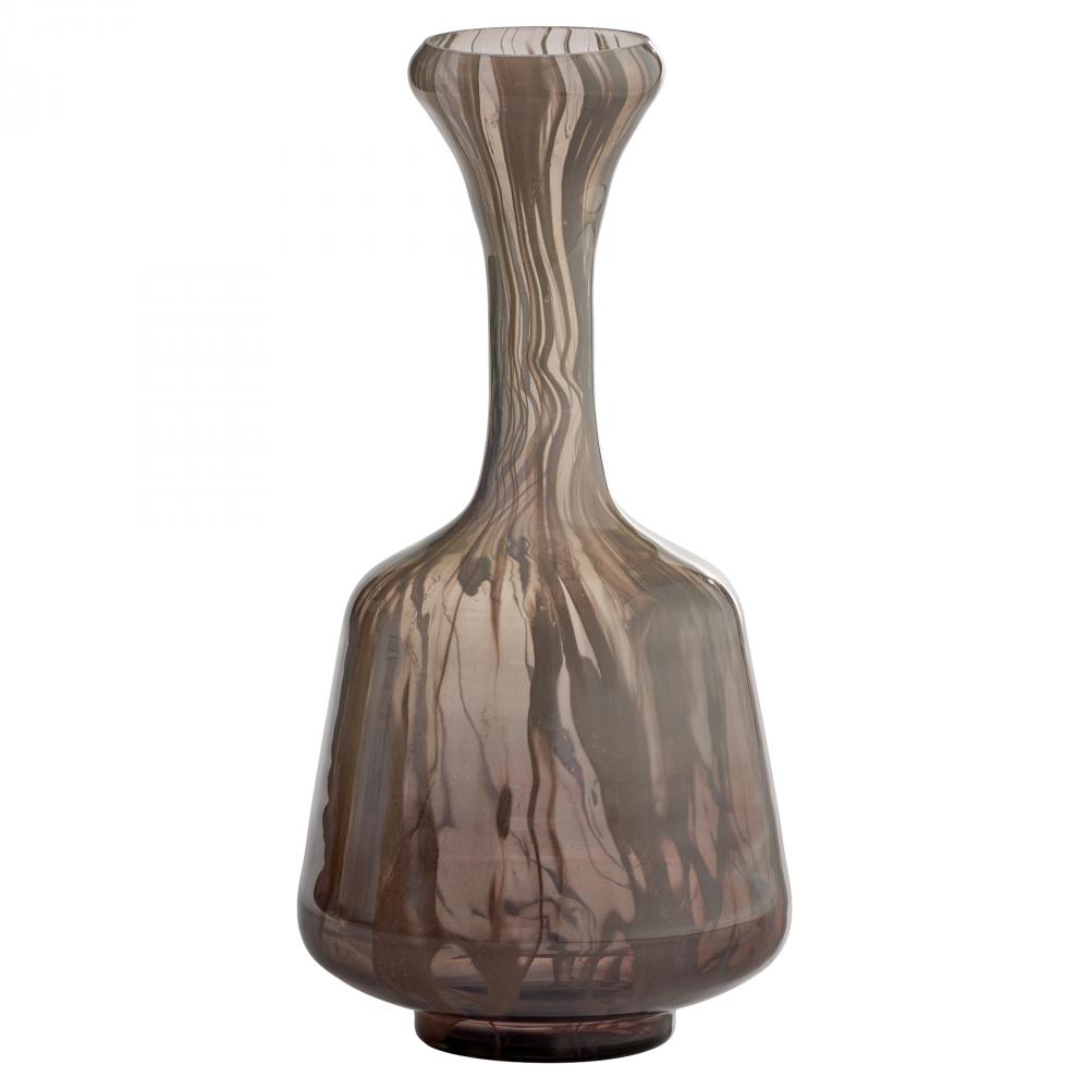 Billow Bottle Vase | Grey Swirl | Small