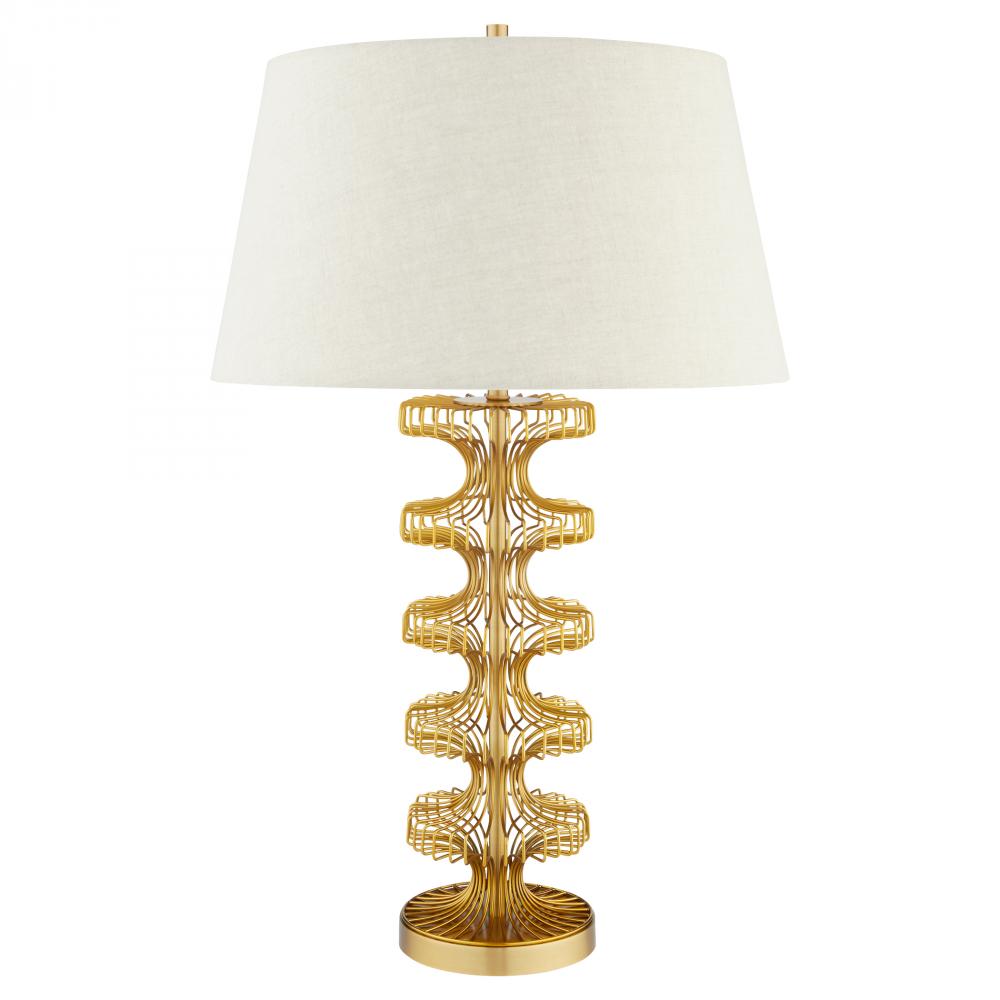 Eero Table Lamp | Antique Brass | Beige