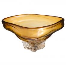 Cyan Designs 12026 - Alistair Bowl | Amber | Clear - Large