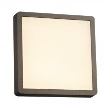 PLC Lighting 2258BZ - 1 Square bronze exterior light from the Oliver collection