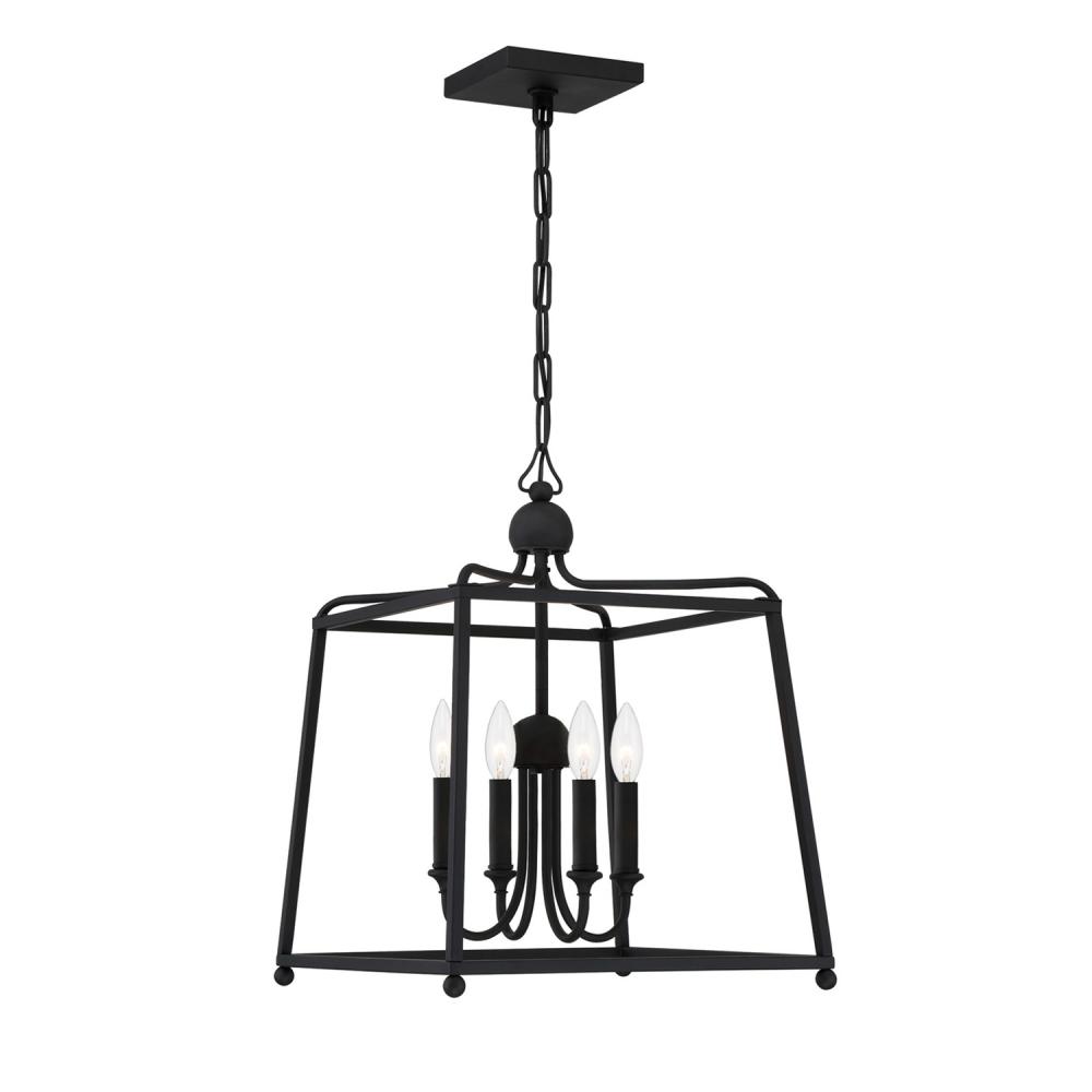 Libby Langdon Sylvan 16'' Black Forged Chandelier