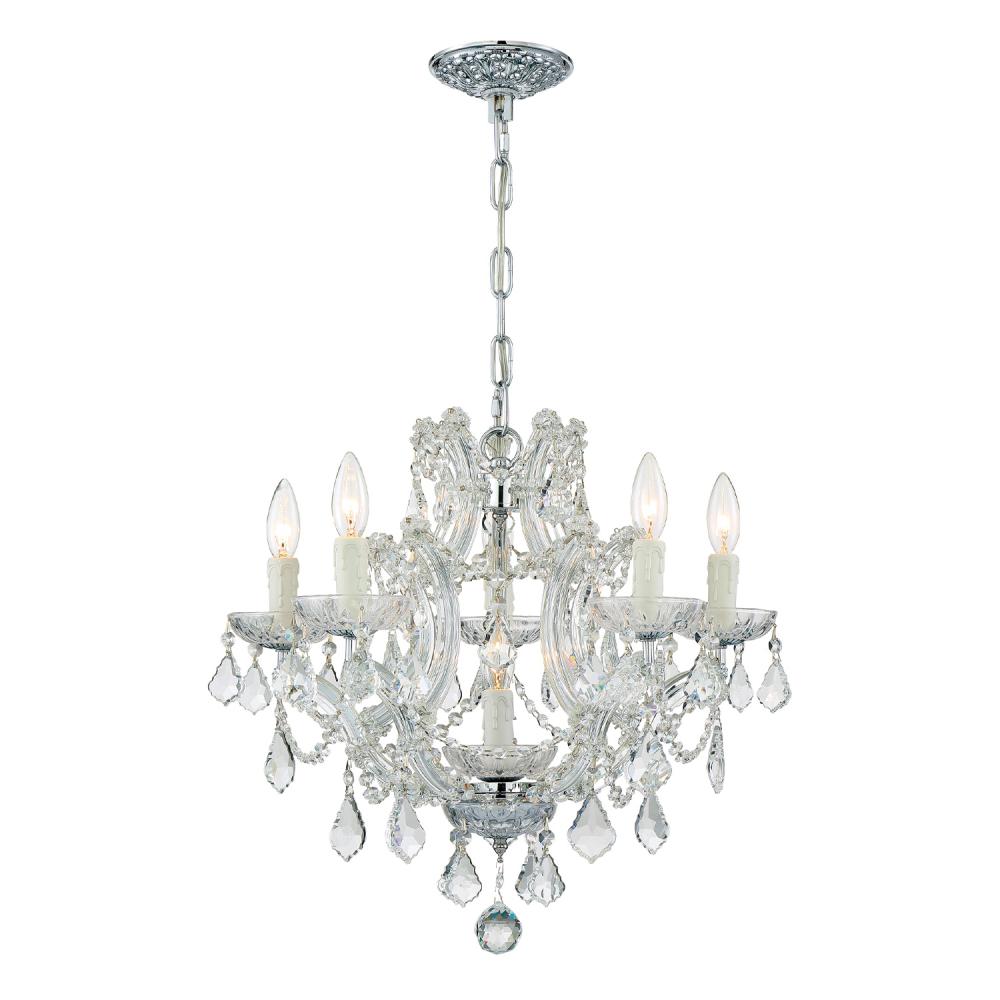 Maria Theresa 20'' Swarovski Spectra Crystal Polished Chrome Chandelier