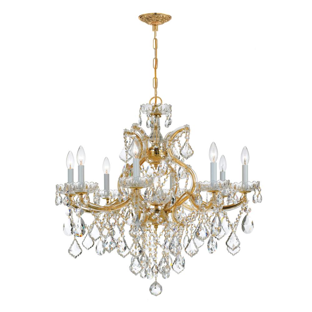 Maria Theresa 28'' Swarovski Spectra Crystal Gold Chandelier