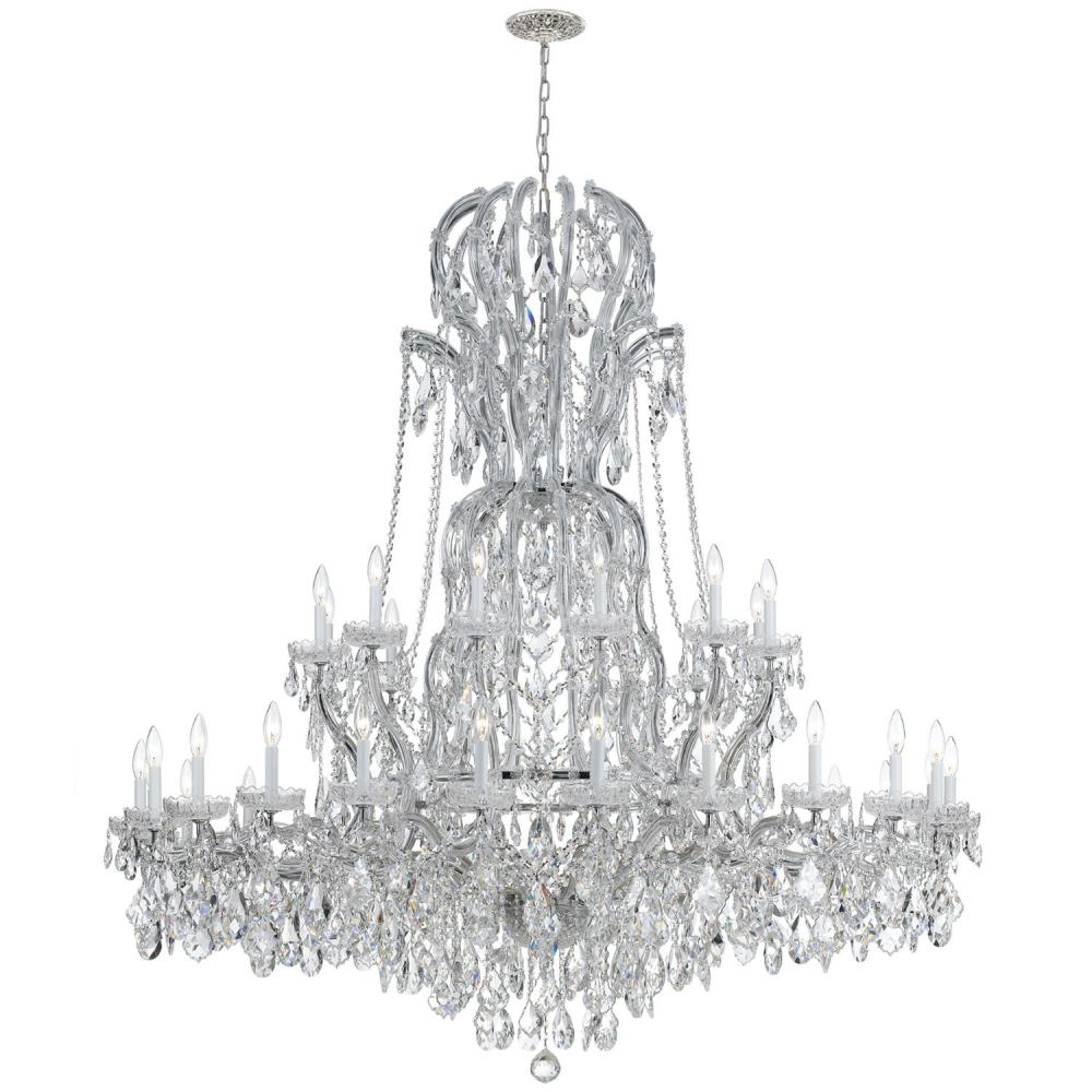 Maria Theresa 64'' Swarovski Spectra Crystal Polished Chrome Chandelier