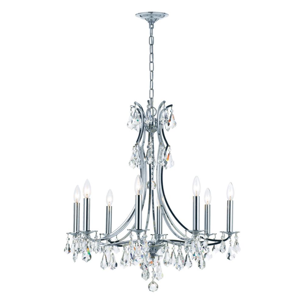 Cedar 28'' Swarovski Strass Crystal Polished Chrome Chandelier