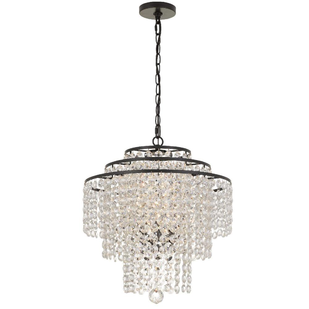 Arielle 18'' Dark Bronze Chandelier