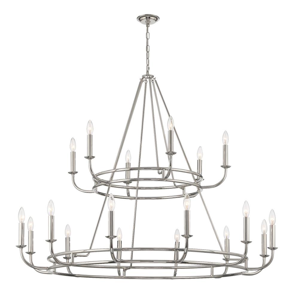 Bailey 48'' Polished Nickel Chandelier