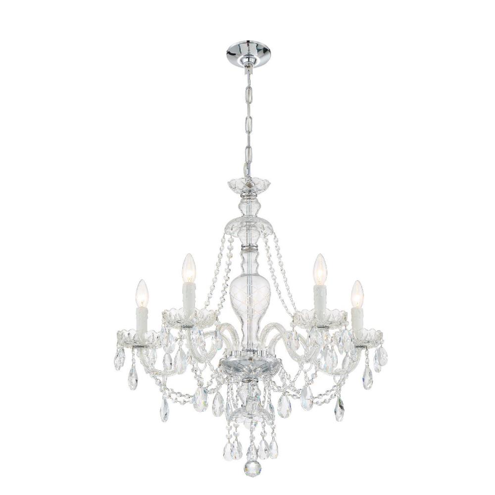 Candace 5 Light Polished Chrome Chandelier