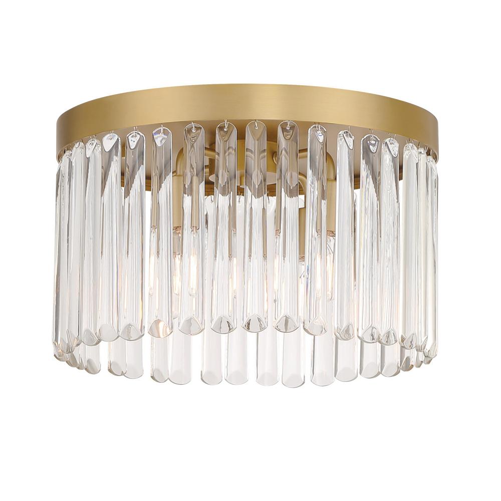 Emory 15'' Modern Gold Flush Mount