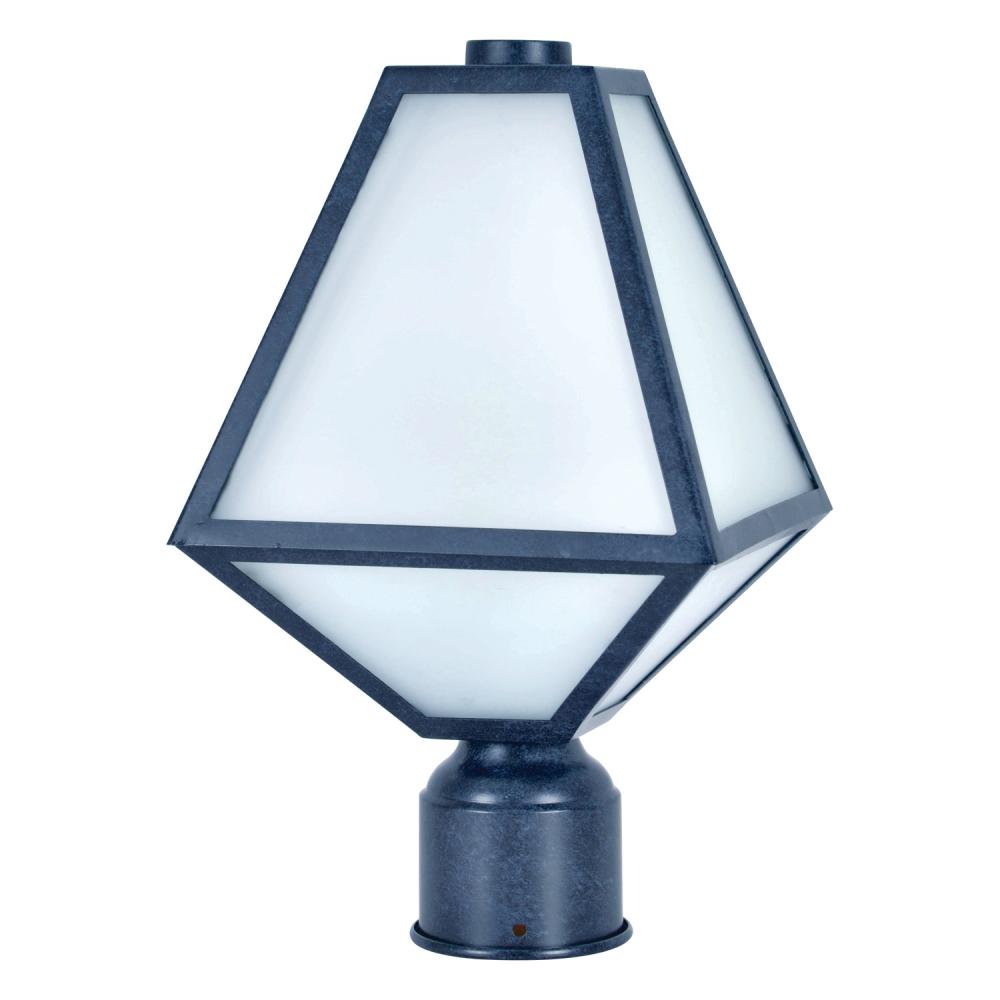 Brian Patrick Flynn for Crystorama Glacier 1 Light Black Charcoal Outdoor Post