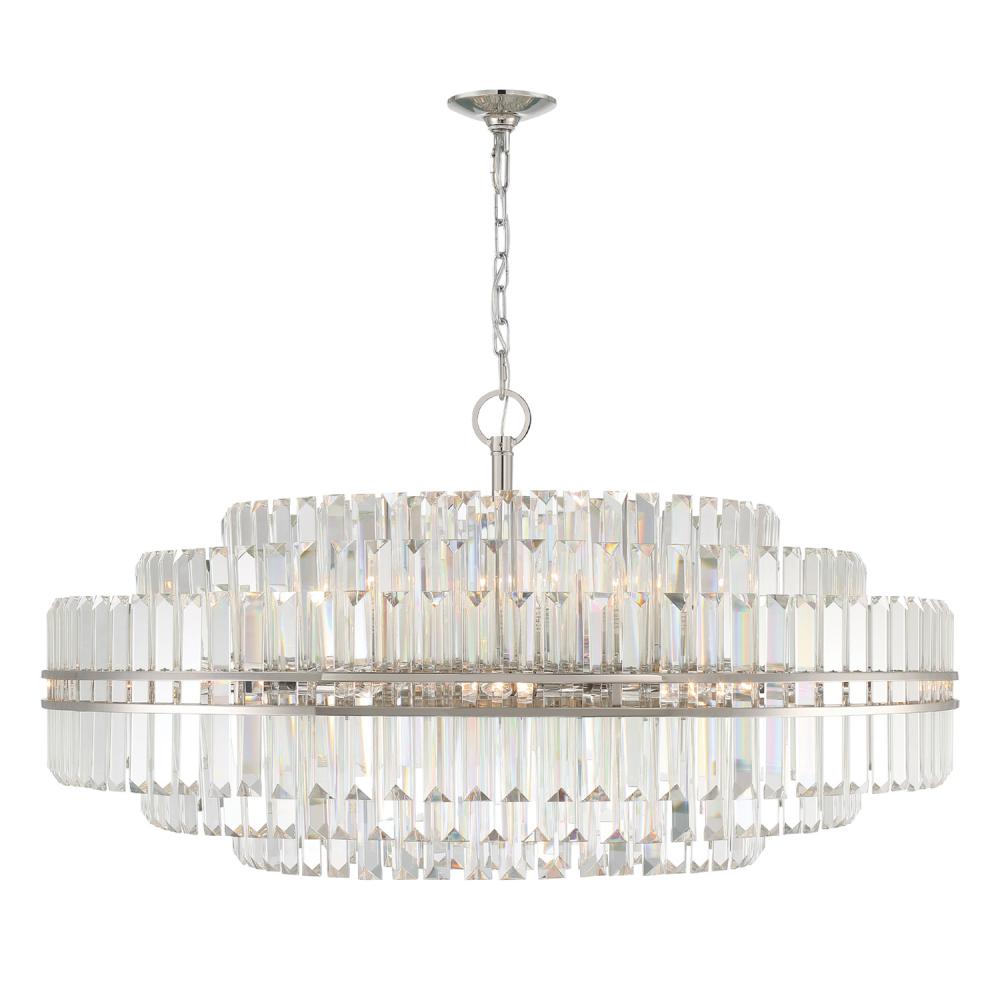 Hayes 32 Light Polished Nickel Chandelier