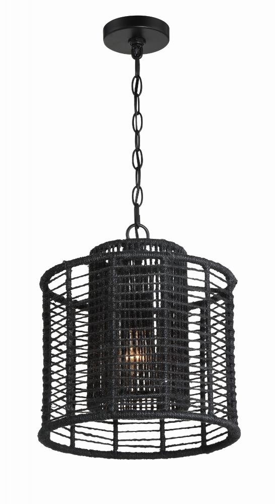 Jayna 12.5'' Matte Black Chandelier