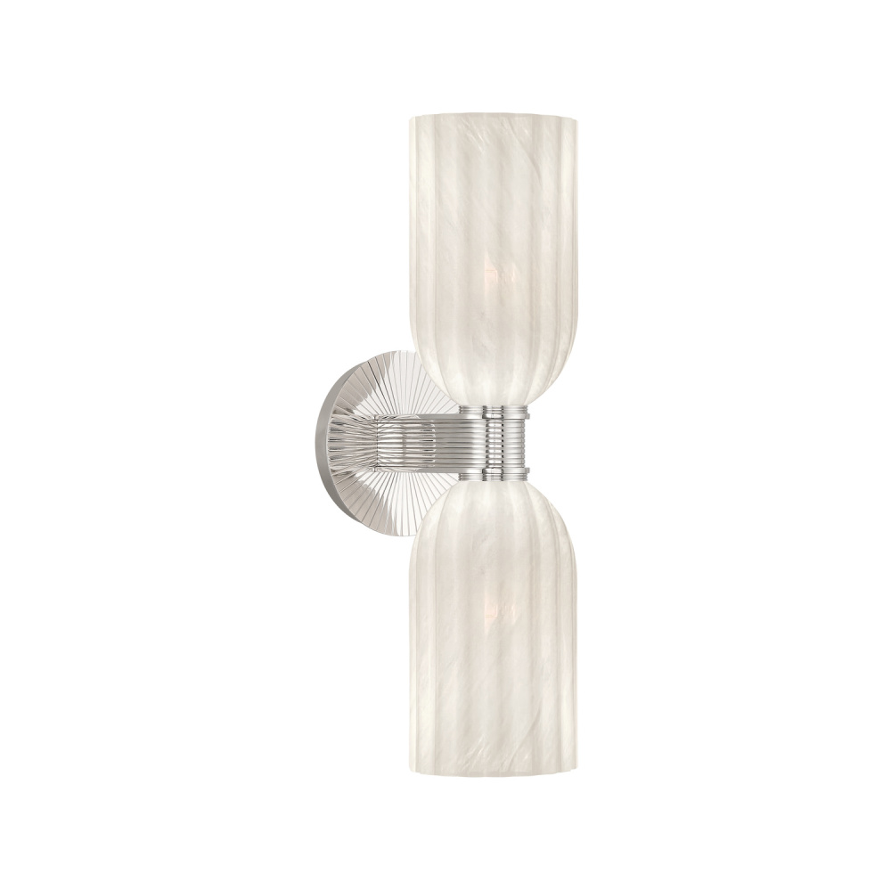 Lotus 5'' Polished Nickel Sconce