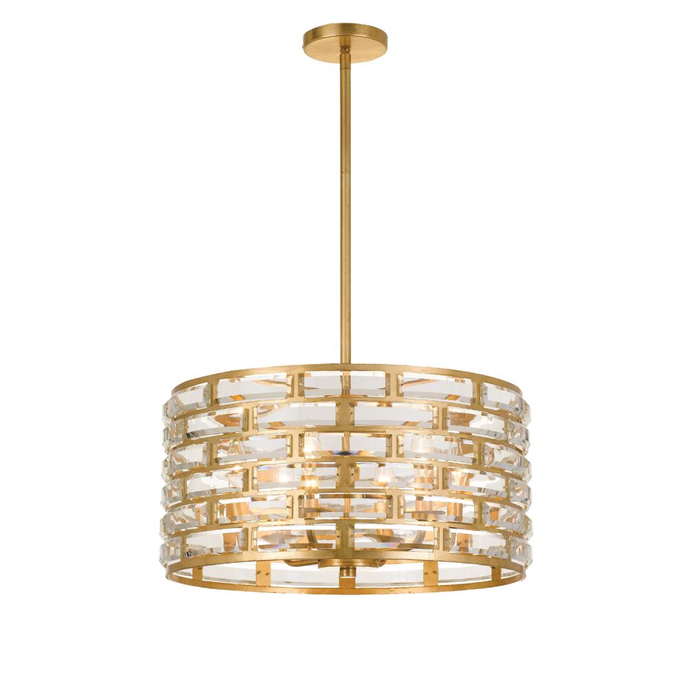 Meridian 20'' Antique Gold Pendant