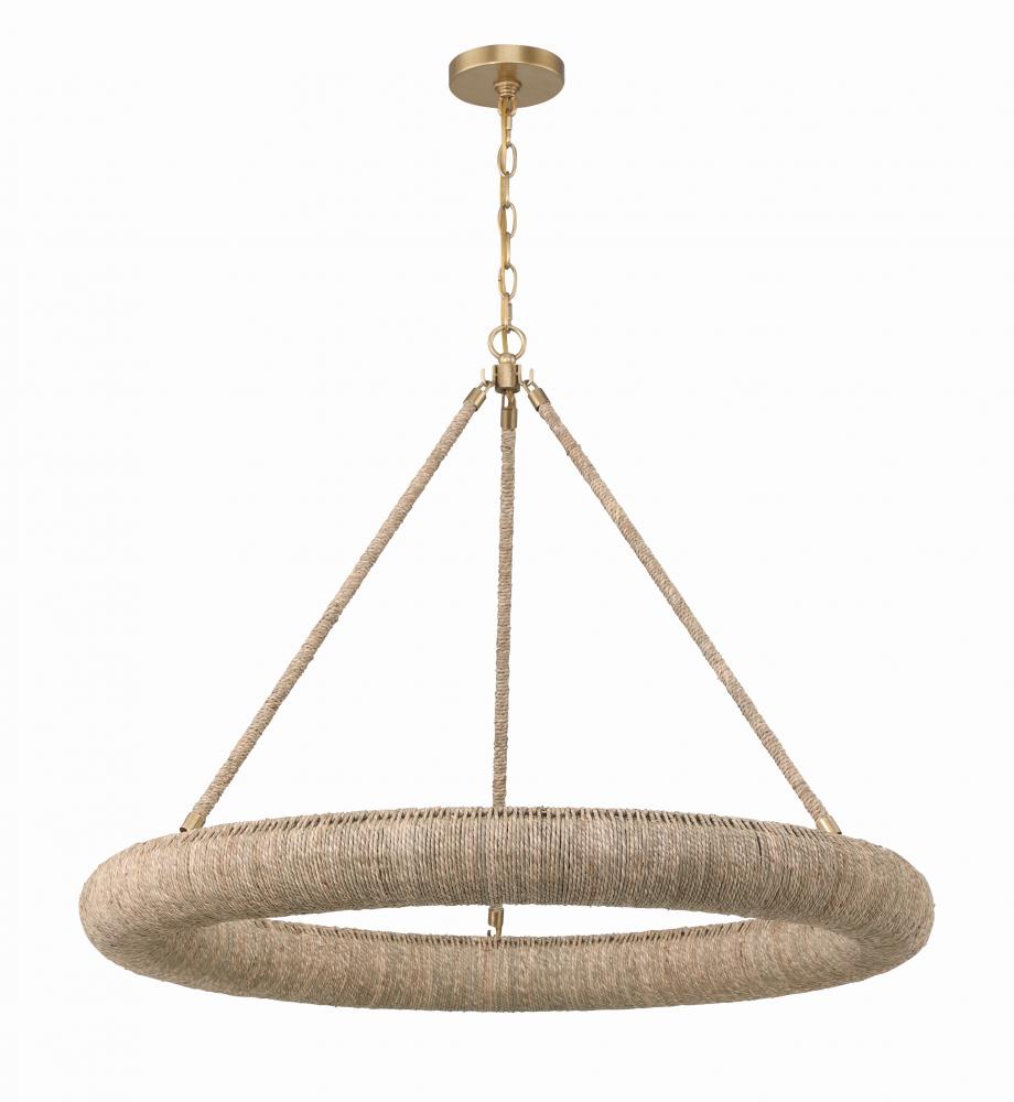 Oakley Integrated LED Soft Gold Chandelier