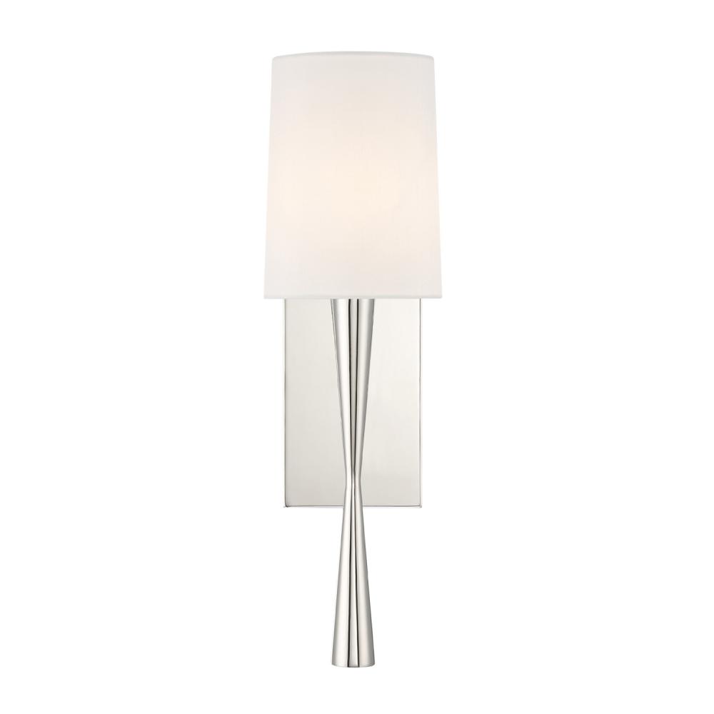 Trenton 1 Light Polished Nickel Sconce
