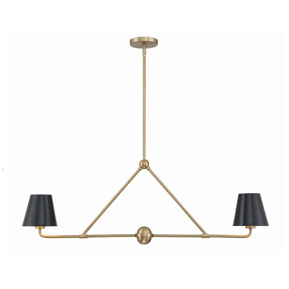 Xavier 42'' Vibrant Gold Linear Chandelier
