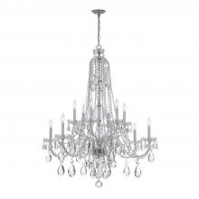 Crystorama 1112-CH-CL-S - Traditional Crystal 37.5'' Swarovski Strass Crystal Polished Chrome Chandelier