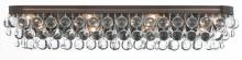 Crystorama 134-VZ - Calypso 33'' Crystal Teardrop Vibrant Bronze Bathroom Vanity