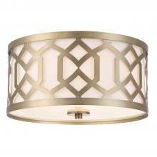 Crystorama 2263-AG - Libby Langdon Jennings 3 Light Aged Brass Flush Mount