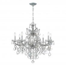 Crystorama 4409-CH-CL-S - Maria Theresa 9 Light Swarovski Strass Crystal Polished Chrome Chandelier