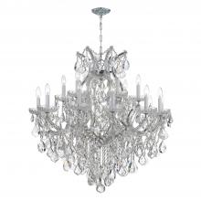 Crystorama 4418-CH-CL-S - Maria Theresa 38'' Swarovski Strass Crystal Polished Chrome Chandelier