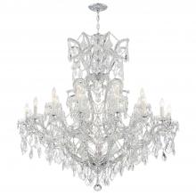 Crystorama 4424-CH-CL-SAQ - Maria Theresa 46'' Swarovski Spectra Crystal Polished Chrome Chandelier