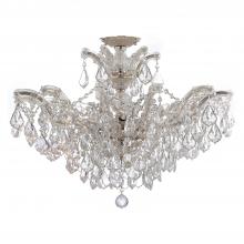 Crystorama 4439-CH-CL-S_CEILING - Maria Theresa 29'' Swarovski Strass Crystal Polished Chrome Semi Flush Mount