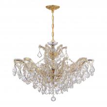 Crystorama 4439-GD-CL-S - Maria Theresa 29'' Swarovski Strass Crystal Gold Chandelier