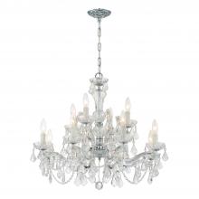 Crystorama 4479-CH-CL-S - Maria Theresa 29'' Swarovski Strass Crystal Polished Chrome Chandelier