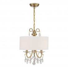 Crystorama 6623-VG-CL-SAQ - Othello 14'' Swarovski Spectra Crystal Vibrant Gold Chandelier