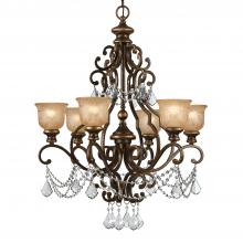 Crystorama 7516-BU-CL-MWP - Norwalk 6 Light Hand Cut Crystal Bronze Umber Chandelier