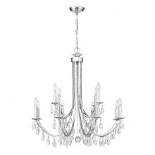 Crystorama 8829-CH-CL-S - Bridgehampton 12 Light Swarovski Strass Crystal Polished Chrome Chandelier