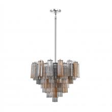 Crystorama ADD-312-CH-AU - Addis 26.75'' Polished Chrome Chandelier