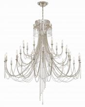 Crystorama ARC-1929-SA-CL-MWP - Arcadia 61'' Antique Silver Chandelier