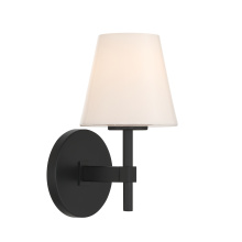 Crystorama COL-201-BK - Colton 6'' Black Sconce